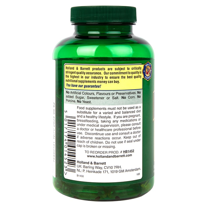 Holland & Barrett Flaxseed Linseed Oil 120 Capsules 1000mg Omega 3 Supplements & Fish Oils Holland&Barrett   