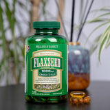 Holland & Barrett Flaxseed Linseed Oil 120 Capsules 1000mg Omega 3 Supplements & Fish Oils Holland&Barrett   