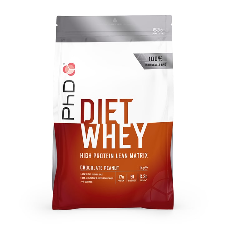 PhD Diet Whey Powder Chocolate Peanut 1000g