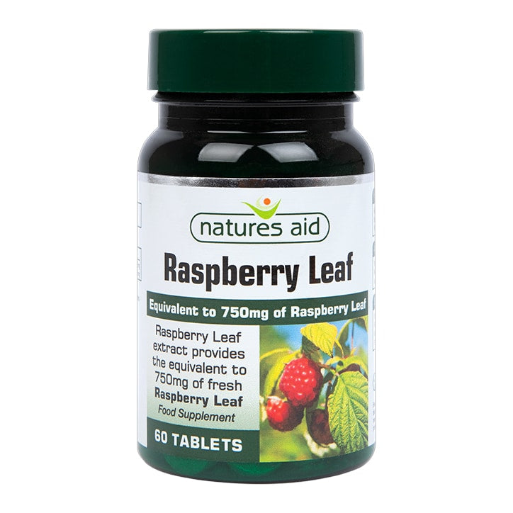 Natures Aid Raspberry Leaf 60 Tablets 750mg