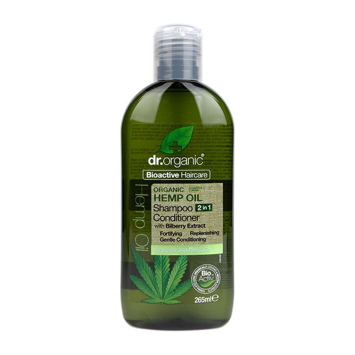 Dr Organic Hemp Oil 2 in 1 Shampoo & Conditioner 265ml