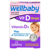 Vitabiotics Wellbaby Vitamin D-Drops 10μg 30ml Vitamin D Holland&Barrett Default Title  