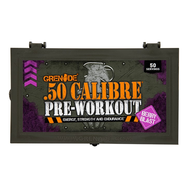 Grenade .50 Calibre Pre-Workout Berry Blast 580g Pre Workout Supplements Holland&Barrett   