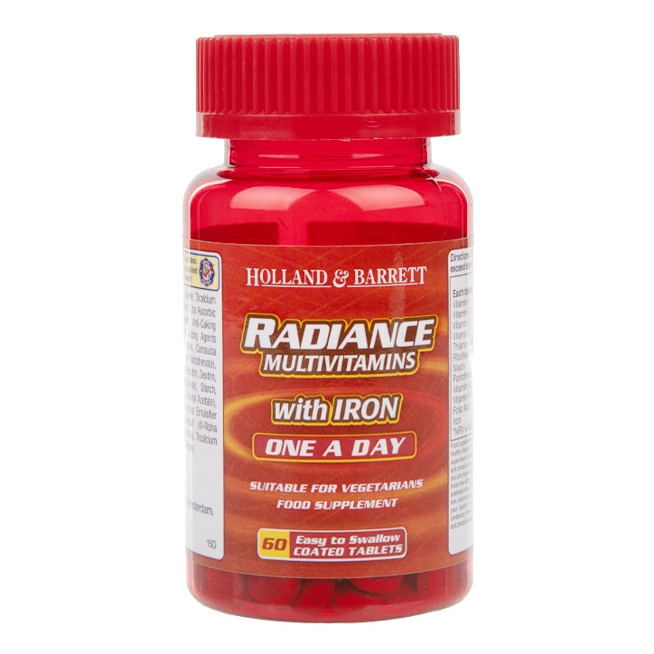 Holland & Barrett Radiance Multi Vitamins & Iron One a Day 60 Tablets