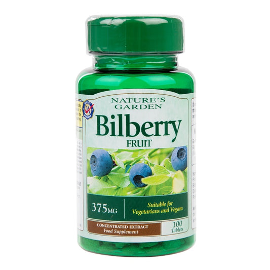 Good n Natural Bilberry 100 Tablets 375mg Plant Sourced Supplements Holland&Barrett Default Title  