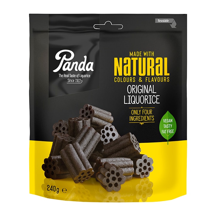 Panda All Natural Soft Liquorice 240g Bag Sweet Snacks Holland&Barrett   