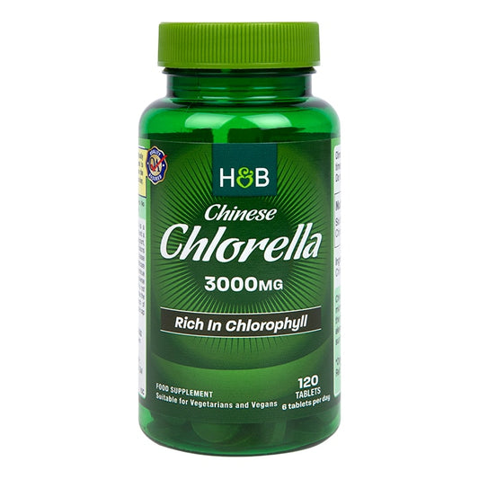 Holland & Barrett Chinese Chlorella Rich in Chlorophyll 120 Tablets 3000mg Vitamins & Supplements Shop All Holland&Barrett Title  