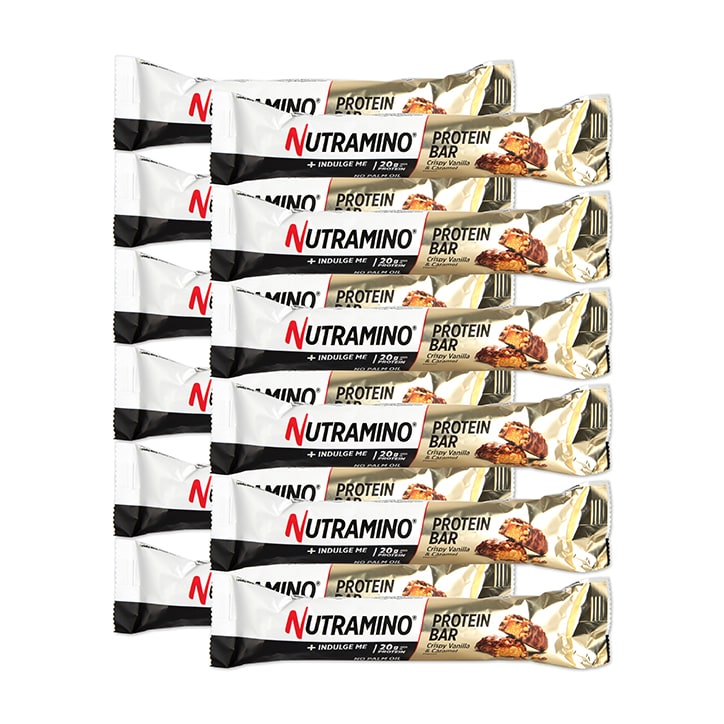 Nutramino Protein Bar Vanilla & Caramel 12 x 64g GOODS Holland&Barrett   