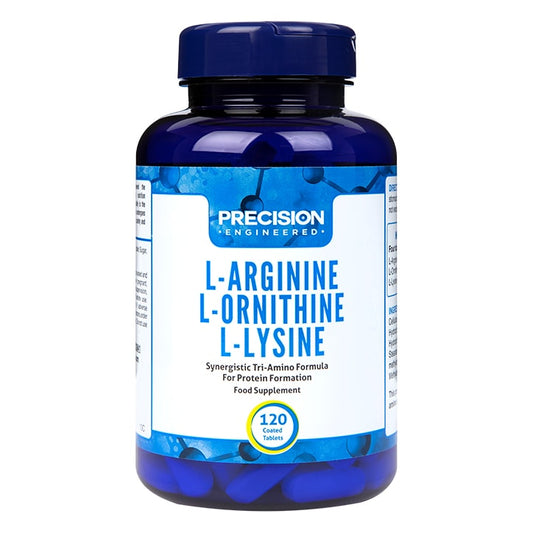 Precision Engineered L-arginine L-ornithine L-lysine 120 Tablets Arginine Supplements Holland&Barrett Title  