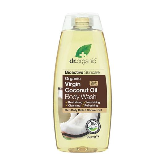 Dr Organic Organic Virgin Coconut Oil Body Wash 250ml Washing & Bathing Holland&Barrett Default Title  