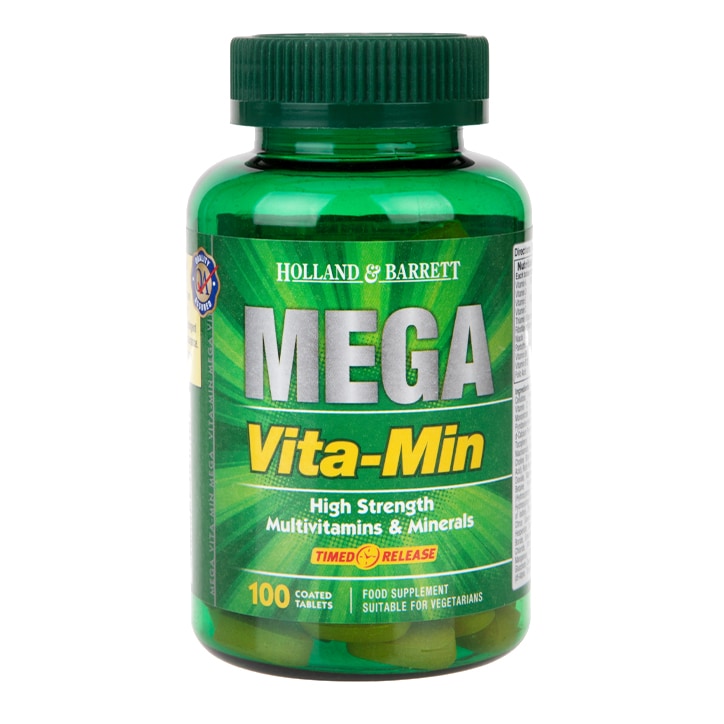 Holland & Barrett Mega Vita-Min Time Release 100 Caplets