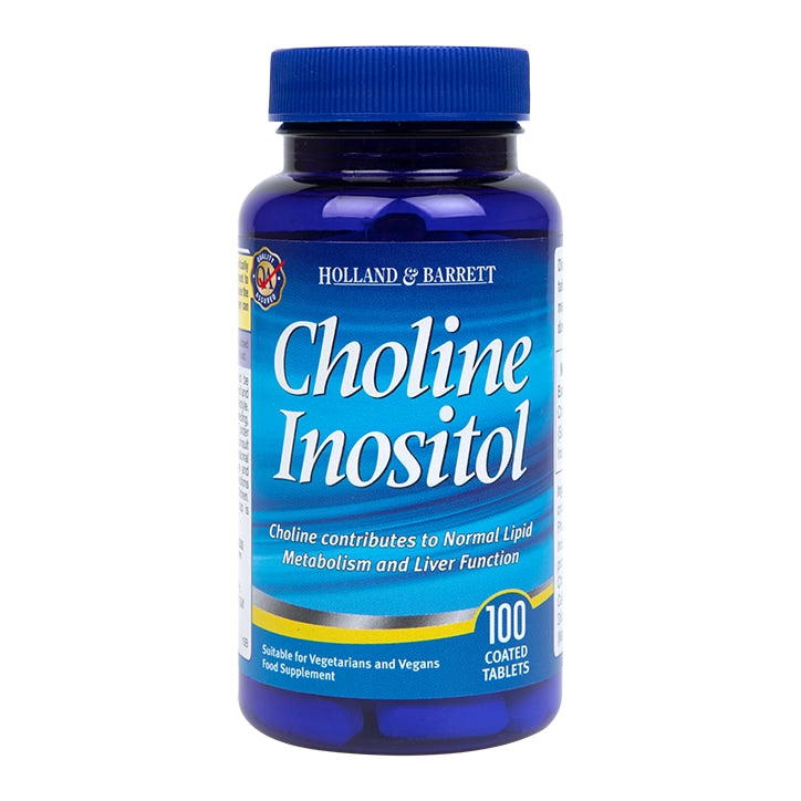 Holland & Barrett Choline & Inositol 100 Caplets 500mg