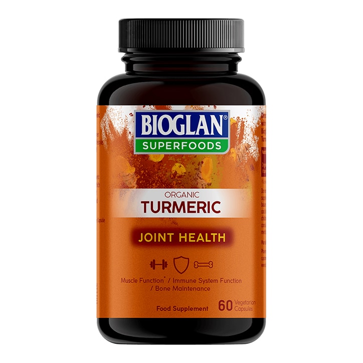 Bioglan Superfoods Organic Turmeric 60 Capsules Turmeric & Curcumin Holland&Barrett   