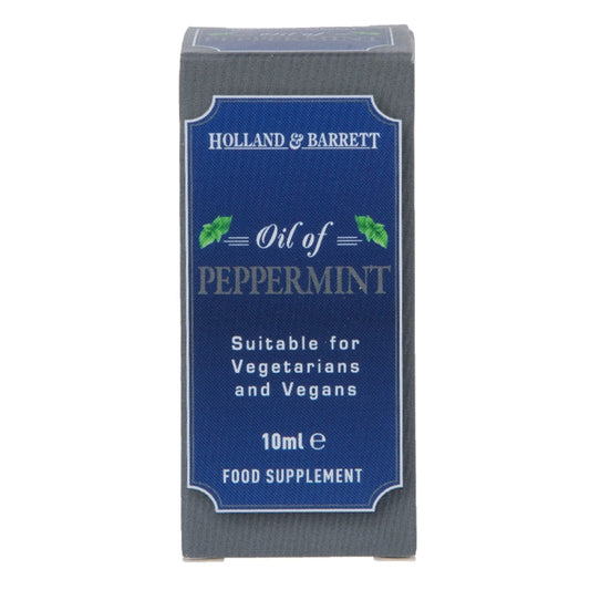 Holland & Barrett Oil of Peppermint Liquid Extract 10ml Digestive Health Tablets & Supplements Holland&Barrett   