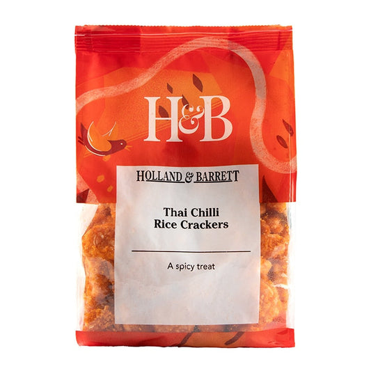 Holland & Barrett Thai Chilli Rice Crackers 250g Savoury Snacks Holland&Barrett   