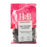 Holland & Barrett Dark Chocolate Cranberries 125g Chocolate Coated Snacks Holland&Barrett   