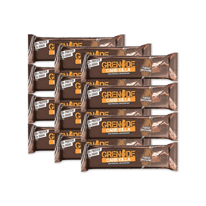 Grenade Carb Killa Fudge Brownie 12 x 60g Protein Bars Holland&Barrett   