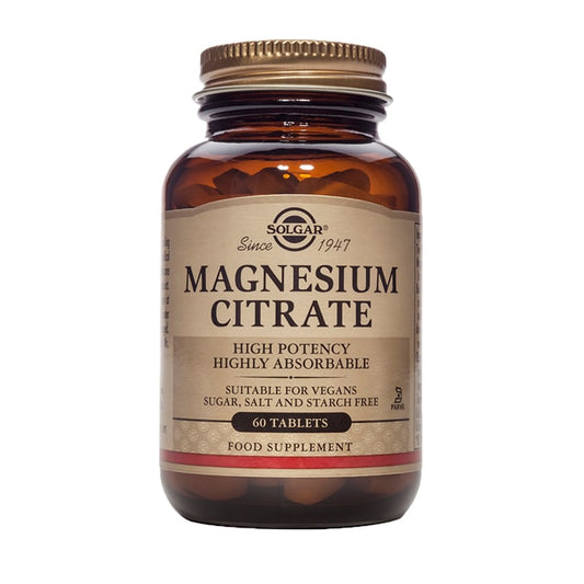 Solgar Magnesium Citrate 60 Tablets Magnesium Vitamins & Supplements Holland&Barrett   