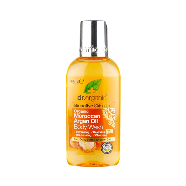 Dr Organic Moroccan Argan Oil Body Wash Travel Size 75ml Natural Shower Gel & Body Wash Holland&Barrett   