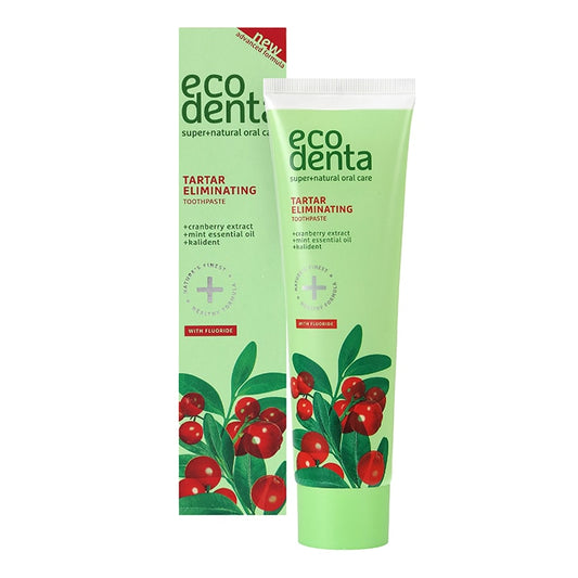 Ecodenta 2-in-1 Refreshing Anti-Tartar Toothpaste with Cranberry Extract & Kalident 100ml Toothpaste Holland&Barrett   