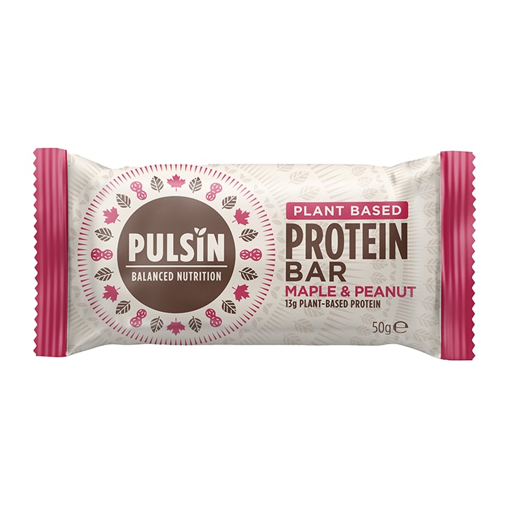 Pulsin Maple & Peanut Protein 50g Protein Bars Holland&Barrett   