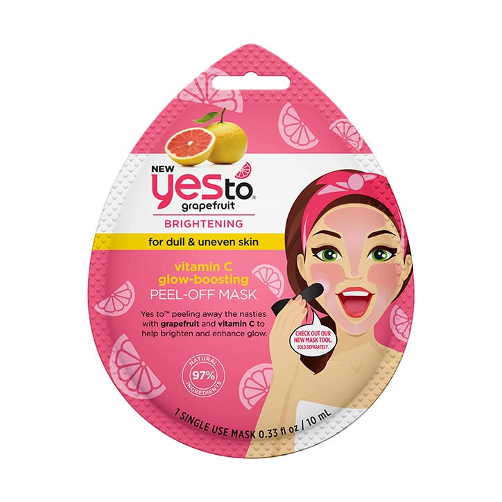 Yes to Grapefruit Vitamin C Boosting Peel-Off Mask 10ml Natural Face Care Holland&Barrett   