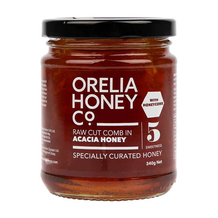 Orelia Honey Co. Cut Comb in Acacia Honey 340g Honey, Jams & Spreads Holland&Barrett   