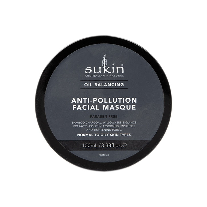 Sukin Oil Balancing + Charcoal Anti-Pollution Facial Masque 50ml Natural Skincare Products Holland&Barrett   