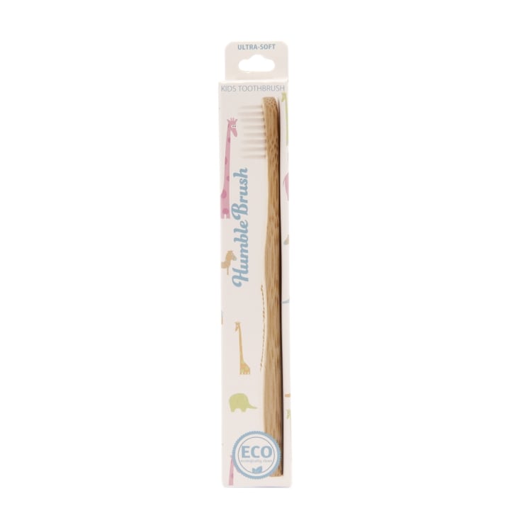 Humble Brush Kids Ultra Soft Bristle Toothbrush White