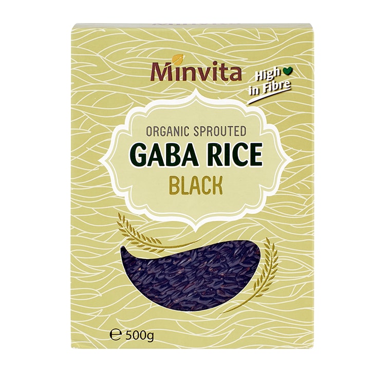 Minvita Gaba Black Rice 500g Vegan Food Holland&Barrett   