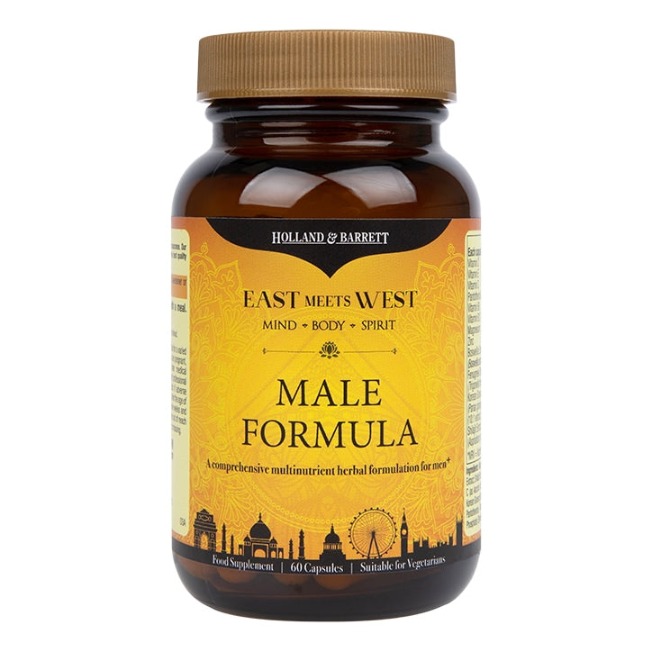 Holland & Barrett East Meets West Male Formula 60 Capsules Men's Health Holland&Barrett   