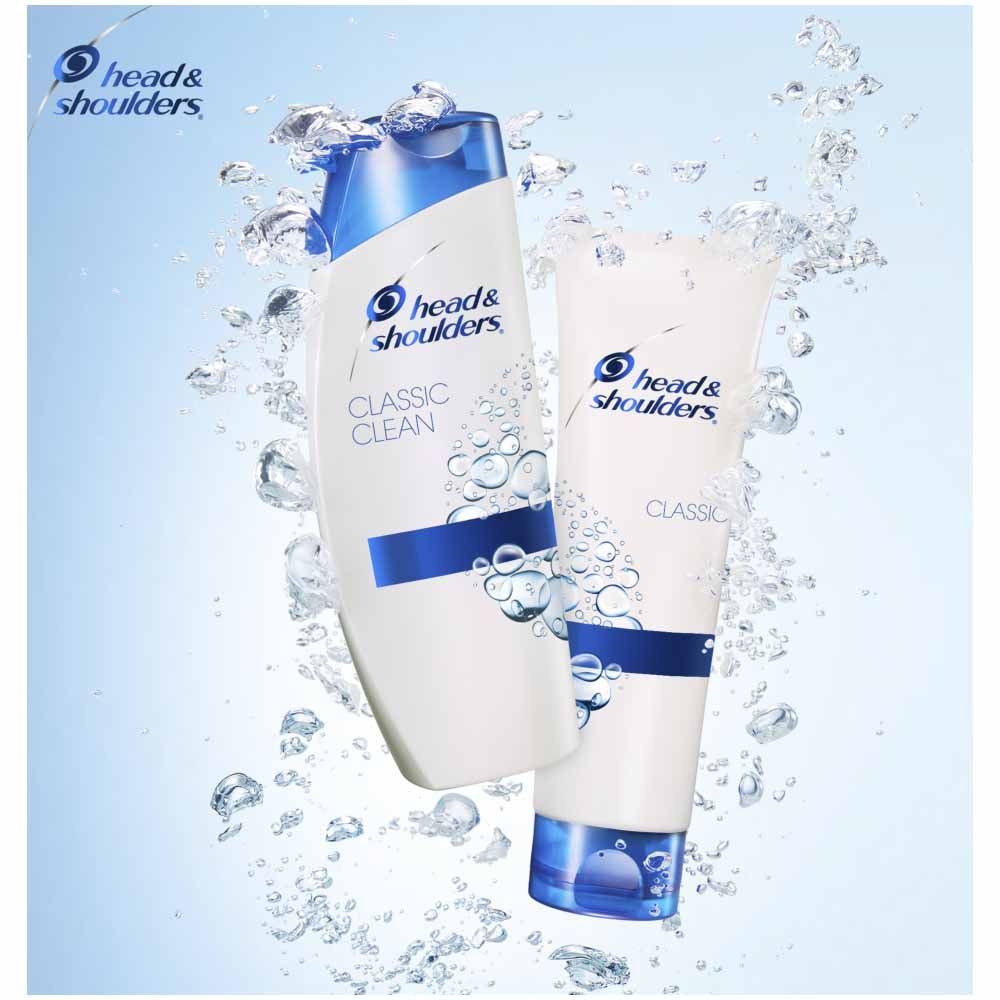 Head & Shoulders Classic Clean Anti Dandruff Shampoo 250ml for Daily Use. Clean Feeling Shampoo Boots   