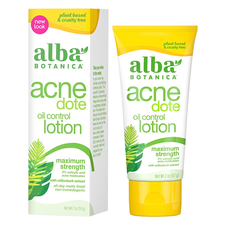 Alba Botanica Acne Oil Control Lotion 57g Face Moisturiser Holland&Barrett   