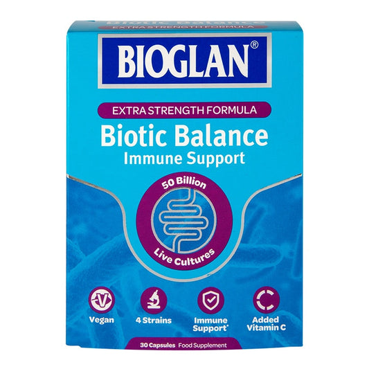 Bioglan Biotic Balance High Strength 30 Capsules Digestive Health Tablets & Supplements Holland&Barrett   