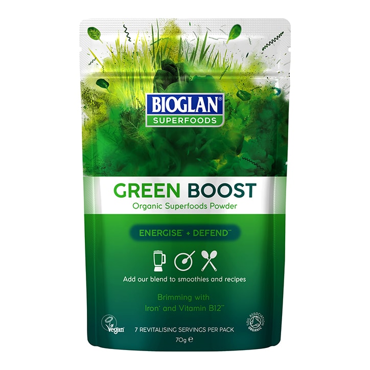 Bioglan Organic Green Boost Powder 70g GOODS Holland&Barrett   