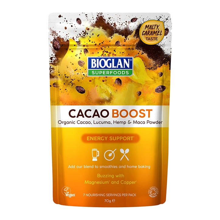 Bioglan Organic Cacao Boost Powder 70g Superfood Powders Holland&Barrett   