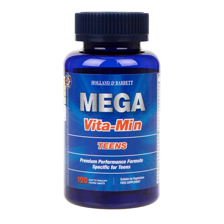 Holland & Barrett Mega VitaMin Teens 120 Tablets Kid's & Teen's Multivitamins Holland&Barrett   