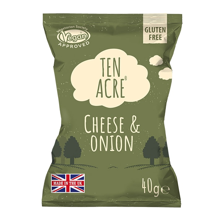 Ten Acre Vegan Cheese & Onion 40g Savoury Snacks Holland&Barrett   