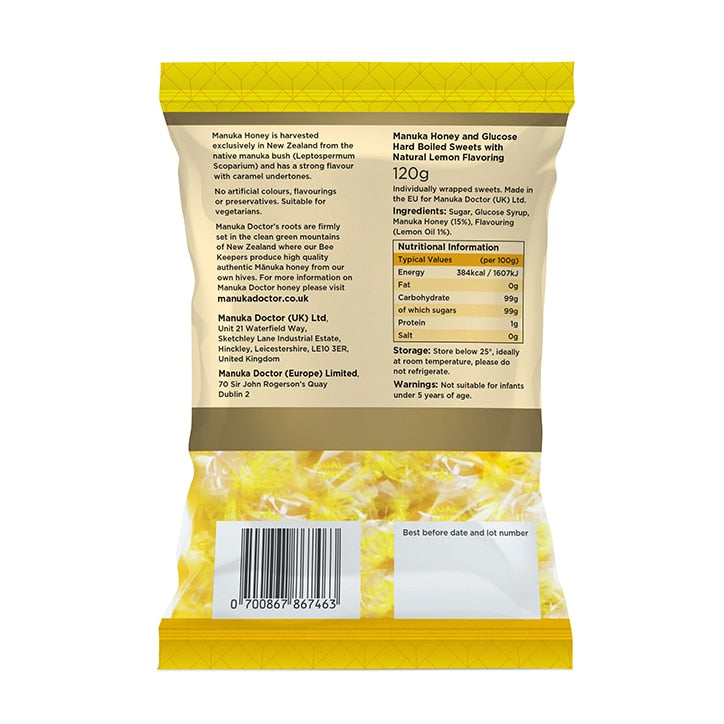 Manuka Doctor Manuka Nuggets with Lemon 120g