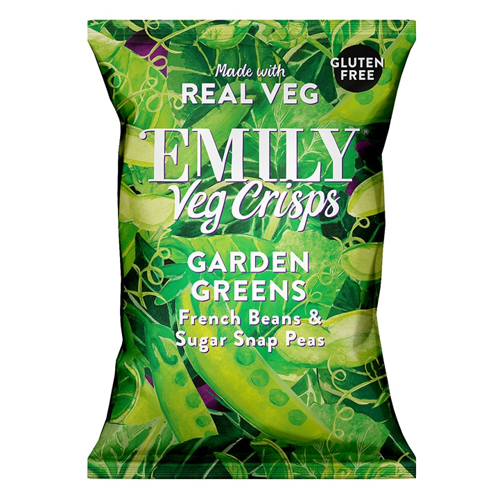 Emily Veg Crisps Garden Greens 23g Vegan Food Holland&Barrett   