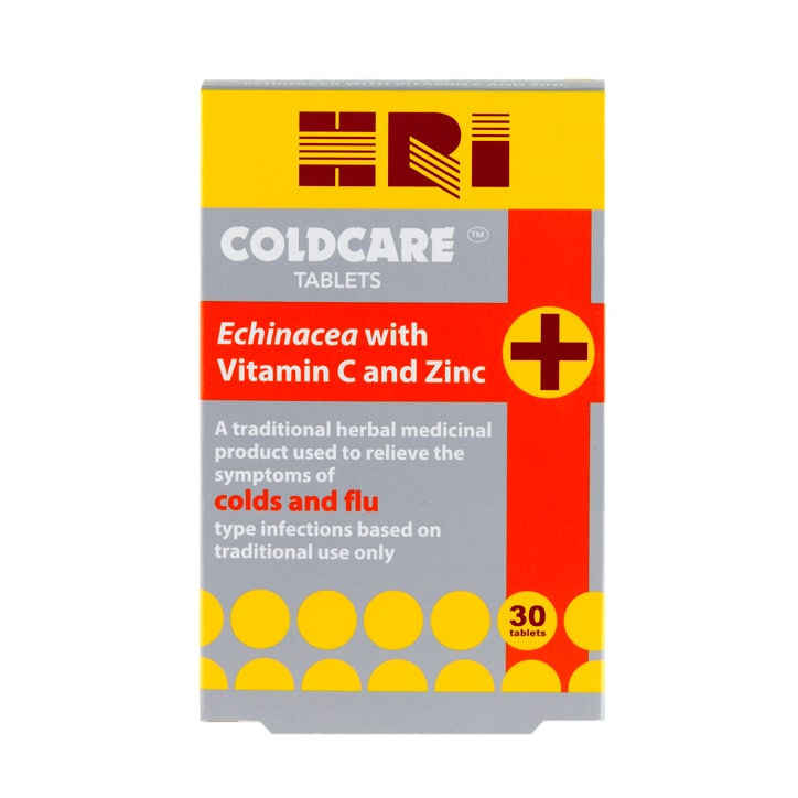 HRI Coldcare Echinacea with Vitamin C & Zinc 30 Tablets