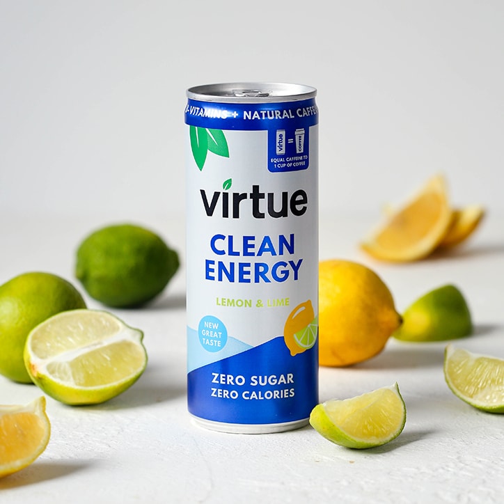 Virtue Clean Energy Lemon & Lime 250ml Energy Drinks Holland&Barrett   