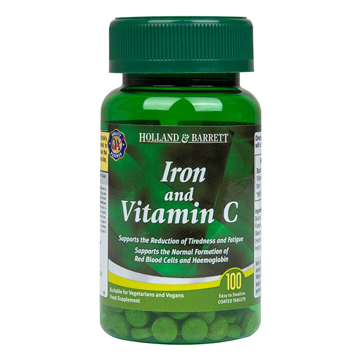 Holland & Barrett Iron & Vitamin C 100 Tablets