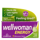 Vitabiotics Wellwoman Energy Lime 10 Effervescent Tablets Women's Health Supplements Holland&Barrett   