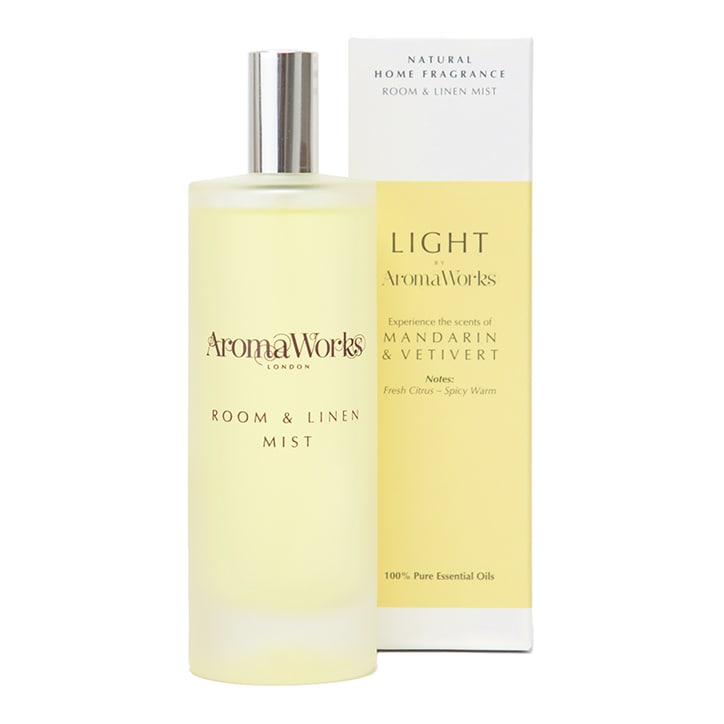 AromaWorks Mandarin & Vetivert Room & Linen Mist Home Fragrance Holland&Barrett   