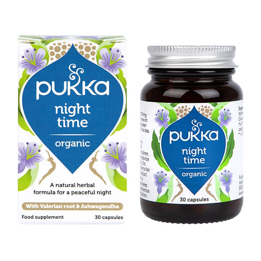 Pukka Night Time 30 Capsules Sleep & Relaxation Tablets Holland&Barrett   
