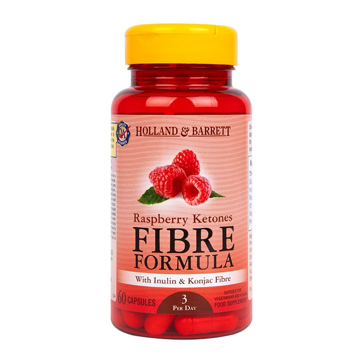 Holland & Barrett Raspberry Ketones Fibre Formula 60 Capsules