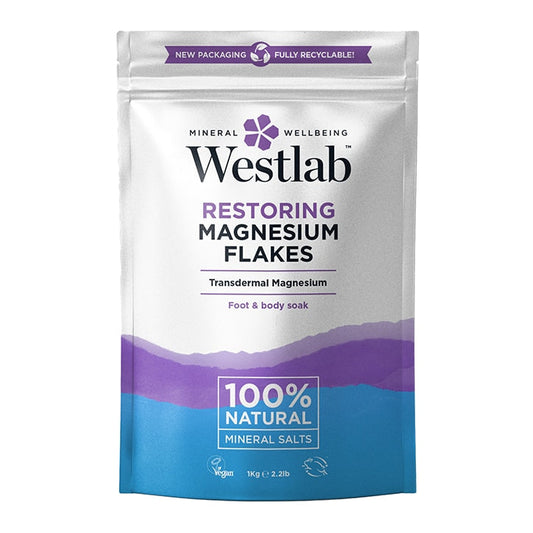 Westlab Magnesium Flakes 1kg Natural Bath Bombs & Salts Holland&Barrett   