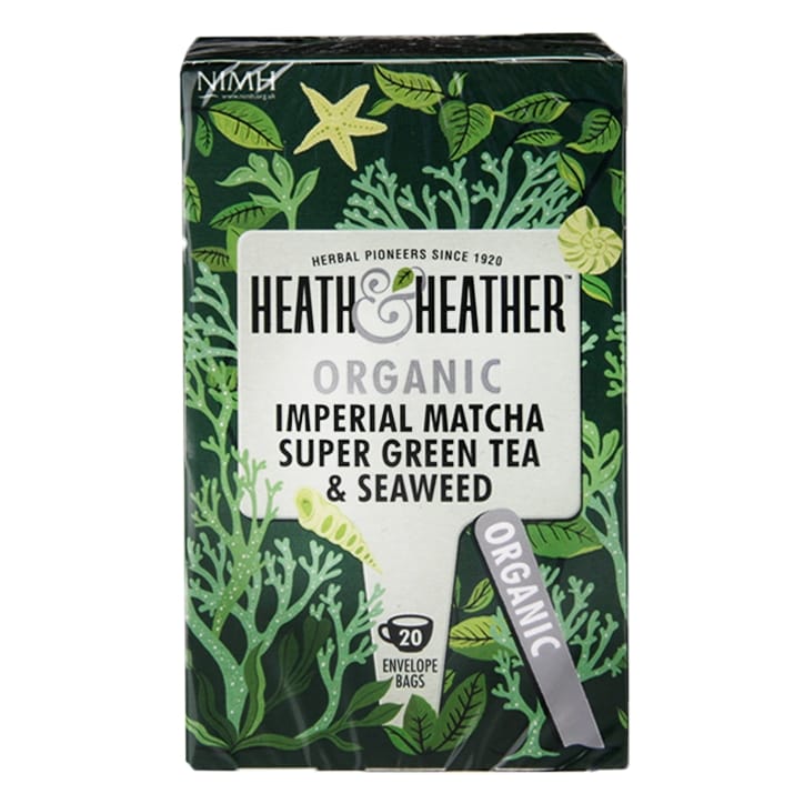 Heath & Heather Organic Super Green Tea Matcha & Seaweed 20 Tea Bags Green Tea Holland&Barrett   