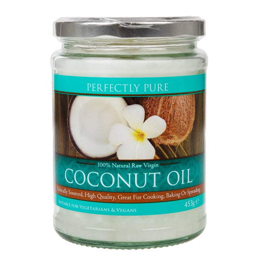 Perfectly Pure Extra Virgin Pure Coconut Oil 453g Cooking Coconut Oil Holland&Barrett   